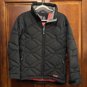 Stio Goose Down & Feather Insulated Jacket Black size Small.